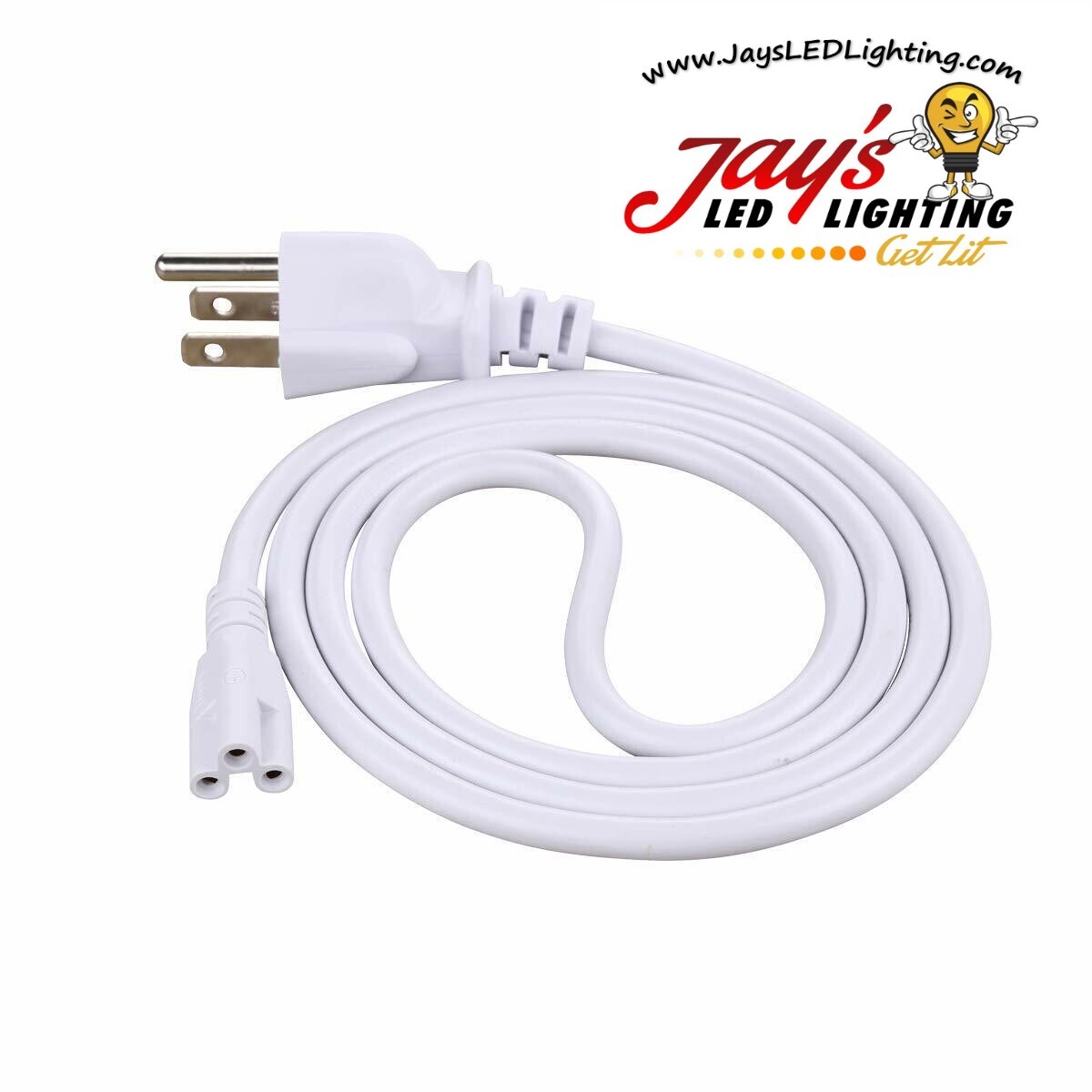 1.5FT, 3FT, 6FT 3 Prong Power Cords for use with T5/T8 LED Integrated Lights