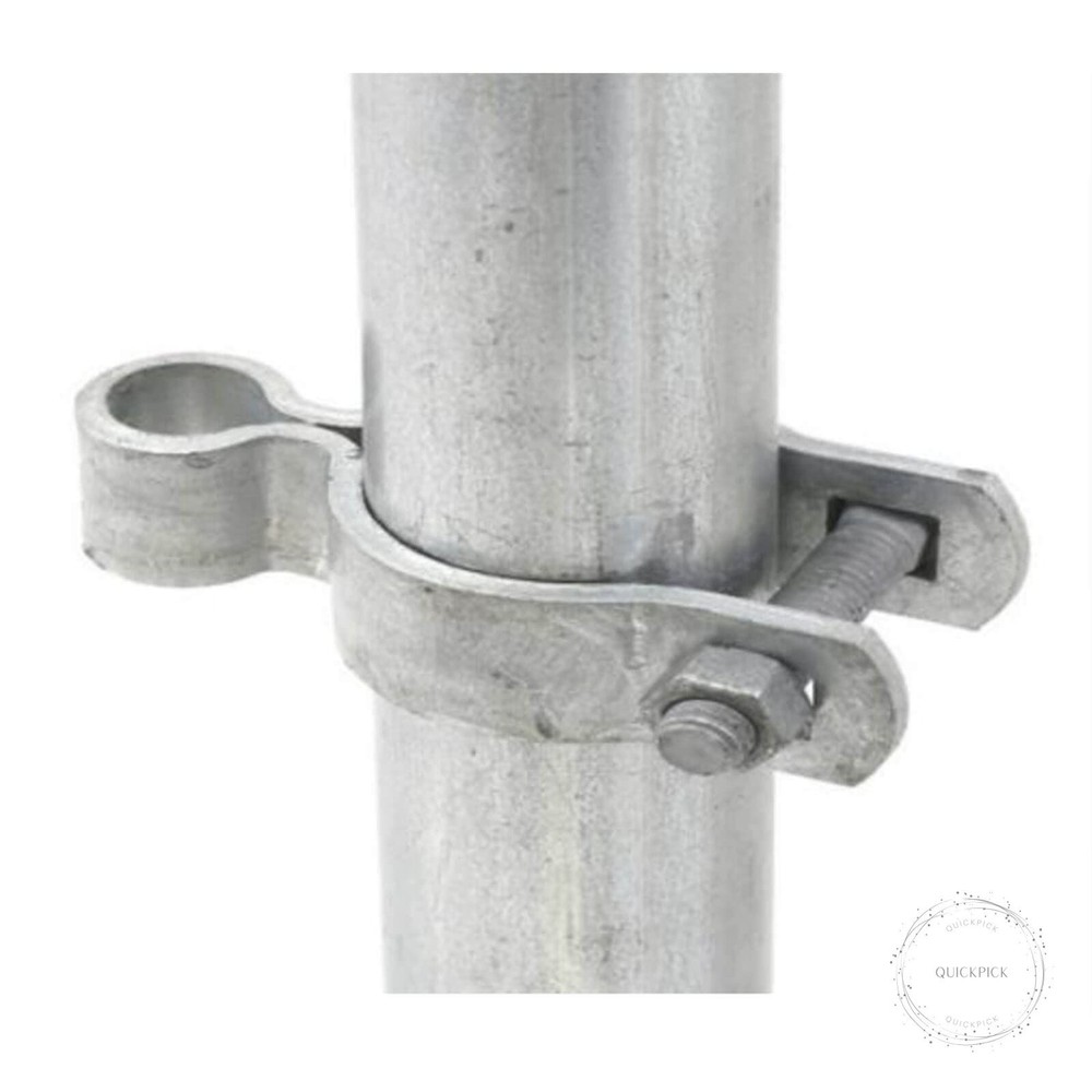 2 Pcs 2-3/8" Chain Link Fence Gate Post Hinge for Outside Diameter Post/Pipe, Pr