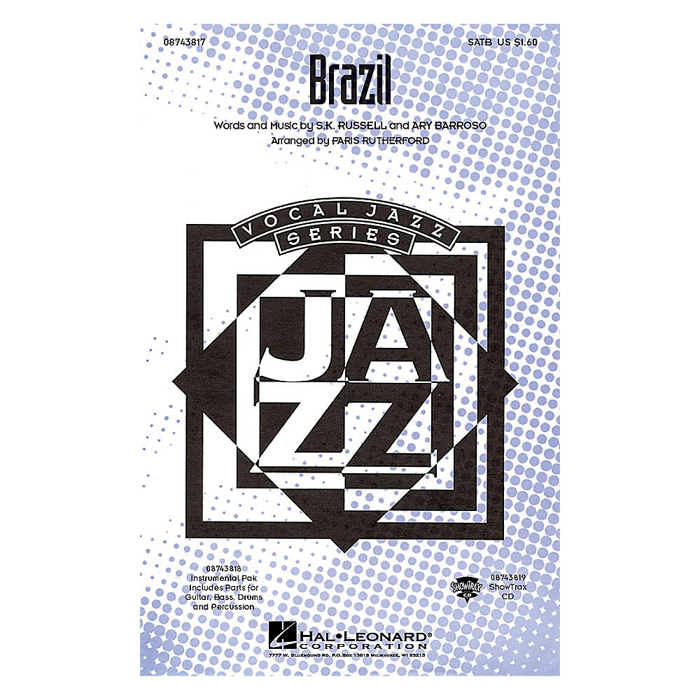 Hal Leonard Brazil SATB arranged by Paris Rutherford