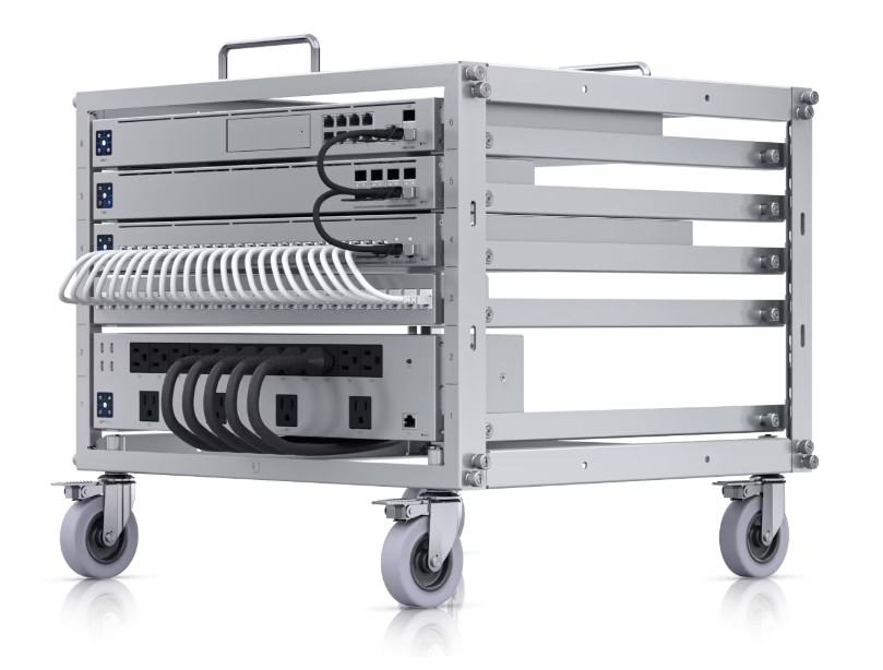 Ubiquiti Toolless Mini Rack 6U Open Frame Silver Steel U-Rack-6U-TL
