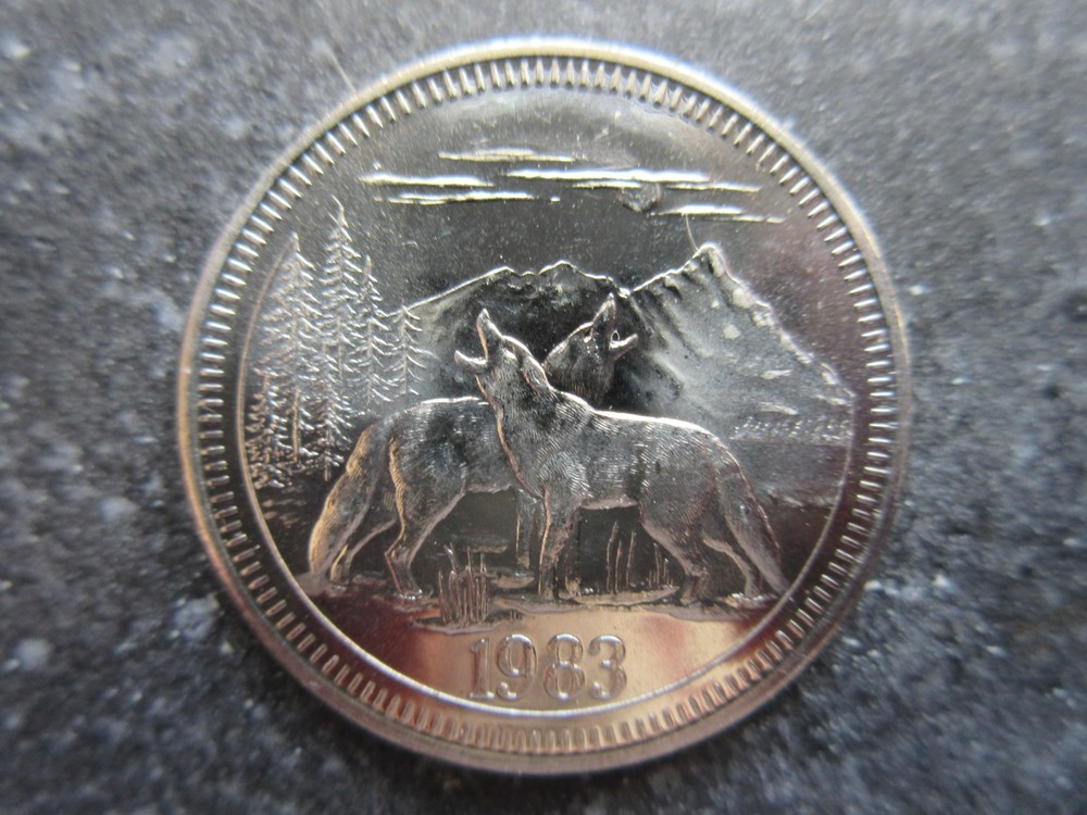 1983 Jasper Dollar Indigenous Wolves Wolf