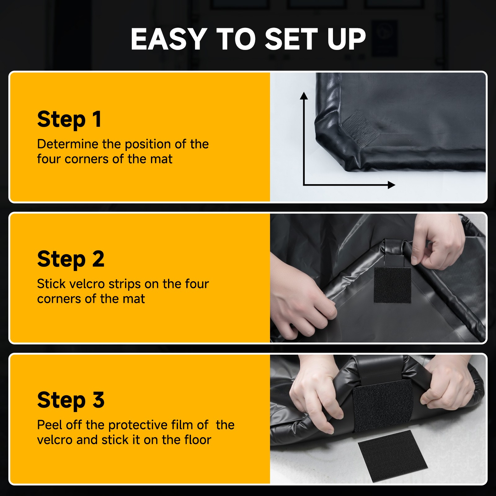 Garage Floor Mat, Non-Slip PVC Under Car Waterproof Containment Mats for Cars