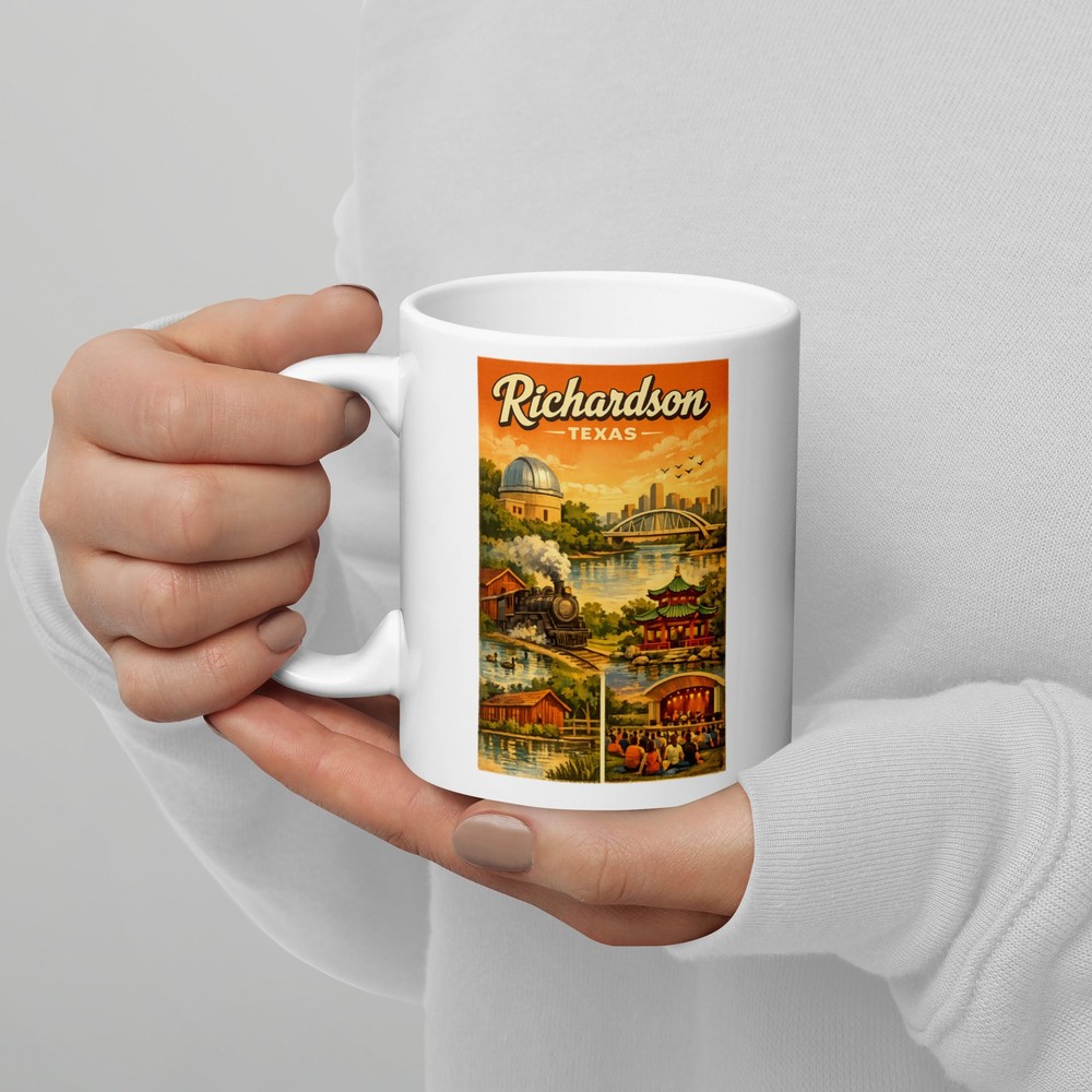 Richardson Texas White Glossy Mug