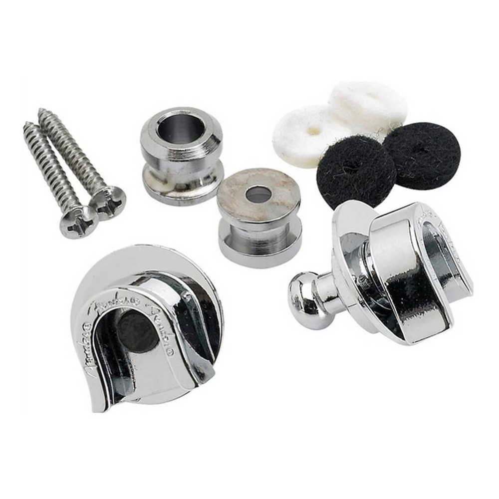 NEW Fender Elite Strap Locks - Chrome