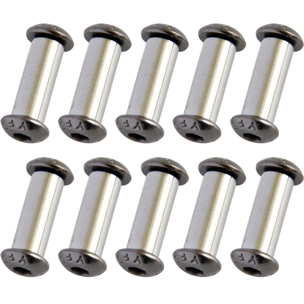 10pcs Stainless Steel Brass Knife Handle Pins Fasteners Rivets Screw Bolts DIY