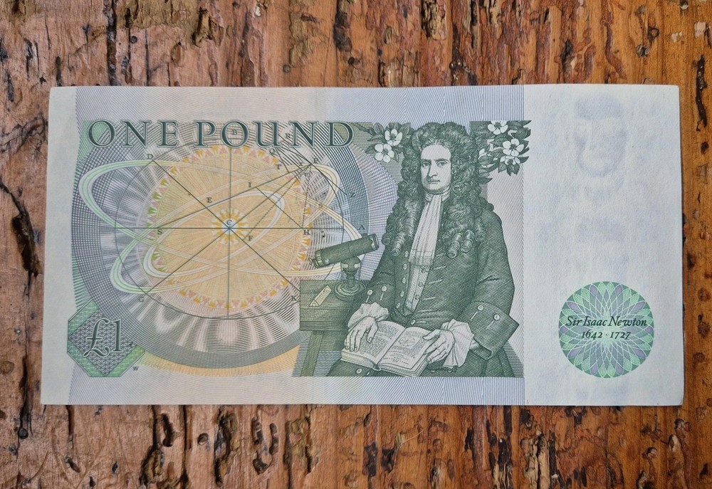 Uk One Pound Note DHF Salmon