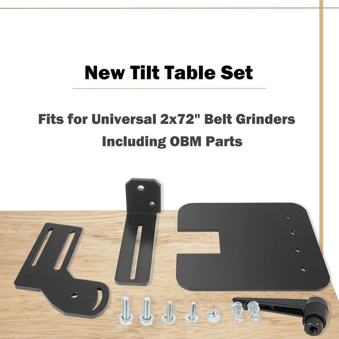 2x72" Knife Bevel Grinding Jig Tool Rest OBM Belt Grinder Tilt Table Flat Platen