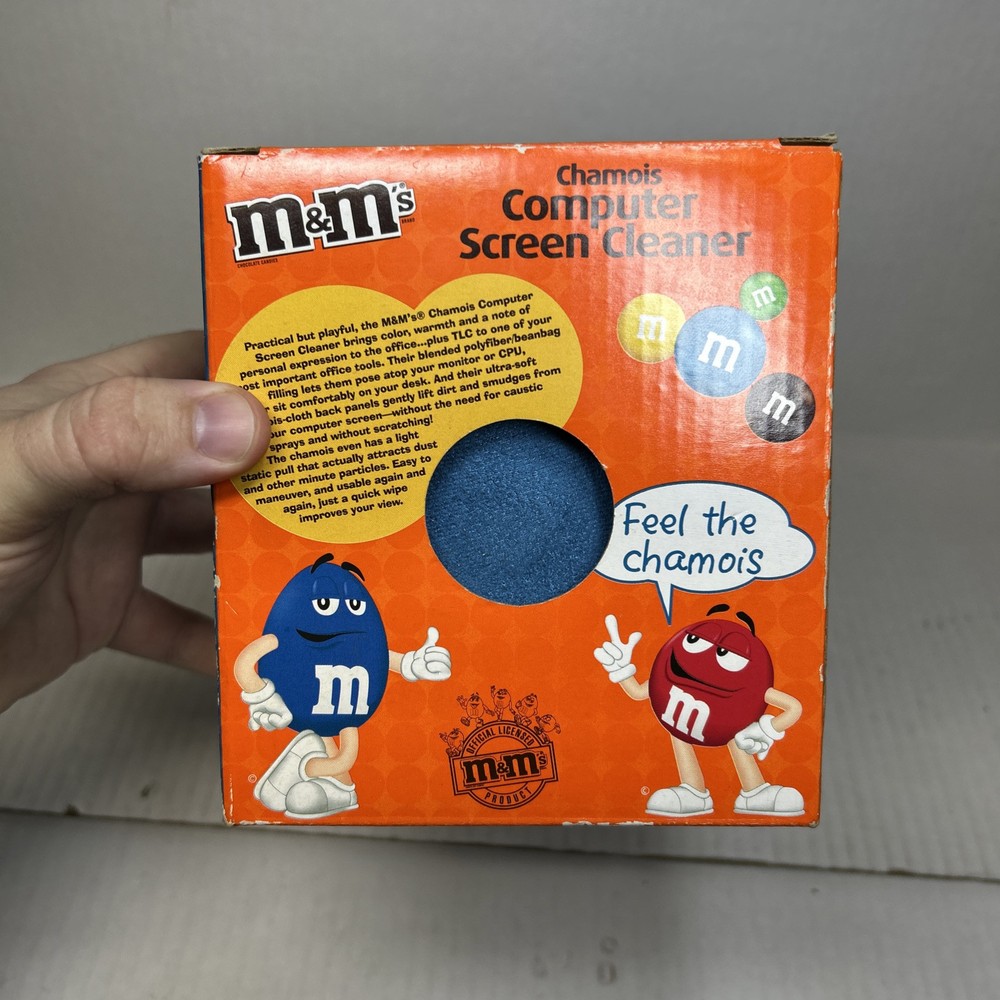 M&M's Blue Chamois Computer Screen Cleaner - NEW In Box