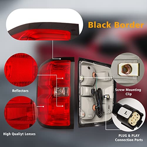 Tail Light Assembly Compatible with 2014-2019 16-19 Passenger and Driver Side