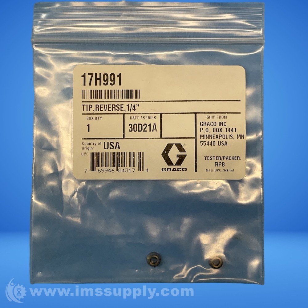 Graco 17H991 Reverse Tip, 1/4" FNFP
