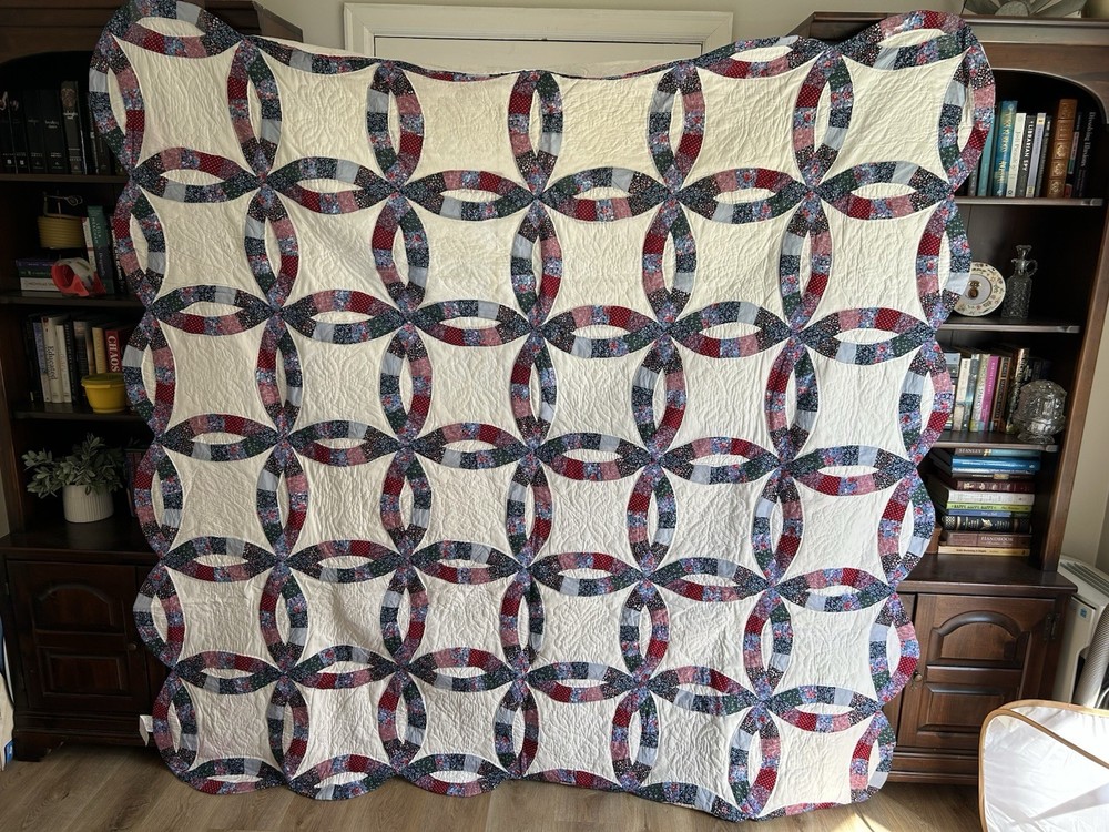 Wedding Ring Multicolor Cotton Quilt