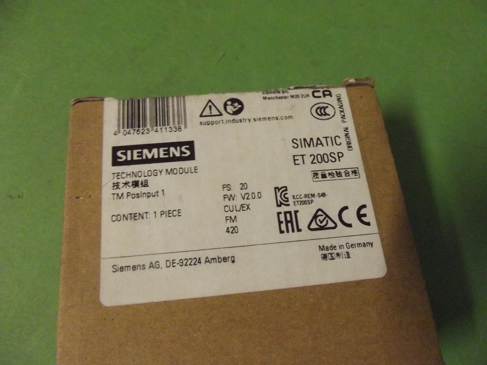 SIEMENS, SIMATIC ET 200SP, 6ES7 138-6BA01-0BA0, TECHNOLOGY Module