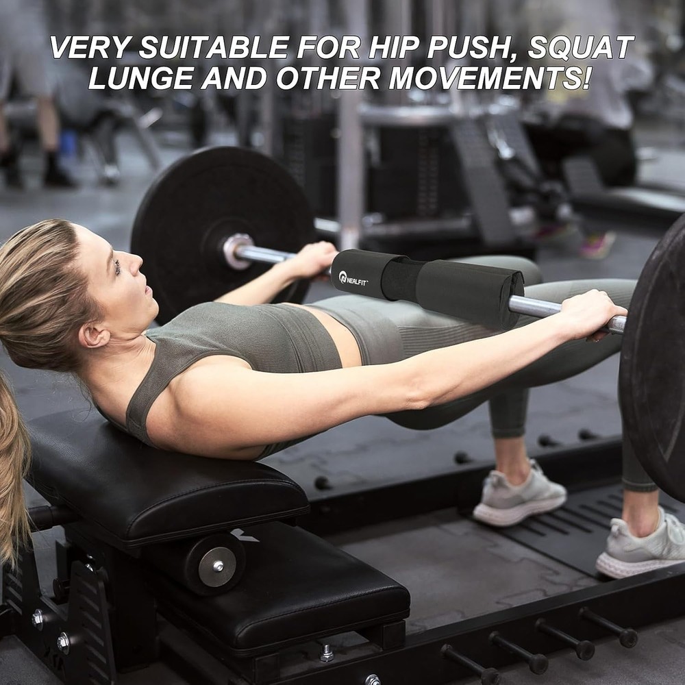 Squat Pad with Thick Nylon Padding, Hip Thrust Pad for Squats, Lunges, Neck S...