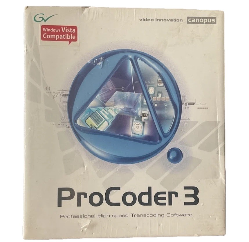 Canopus ProCoder 3 Professional High-speed Transcoding Software