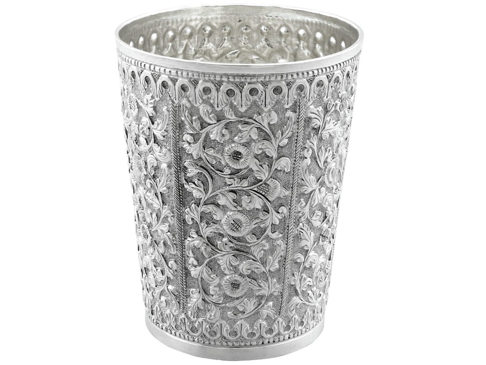 Antique Indian Silver Beaker