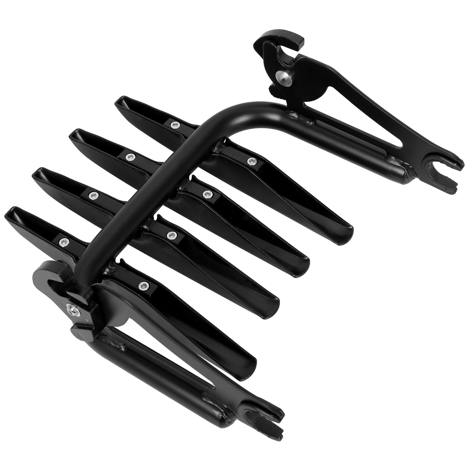 Black Detachable Stealth Luggage Rack For Harley Touring Road King Glide 09-24