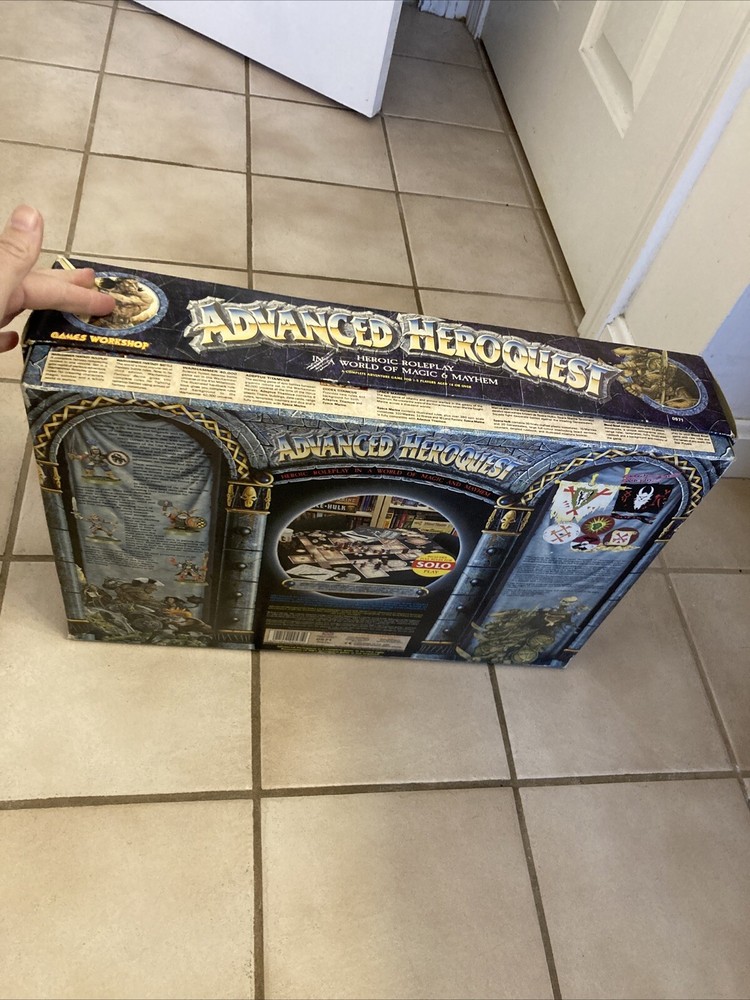 Advanced Heroquest Boardgame RPG Games Workshop 1990 (Mostly Complete) READ