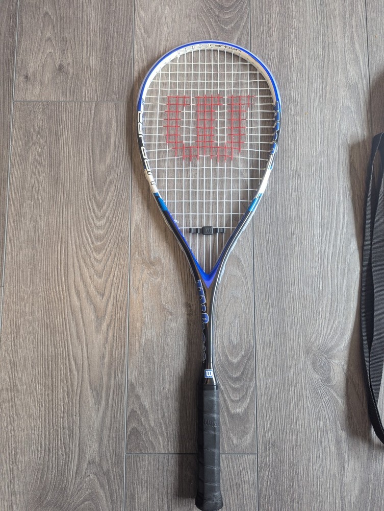 Wilson Nano Carbon Squash Racket with Case