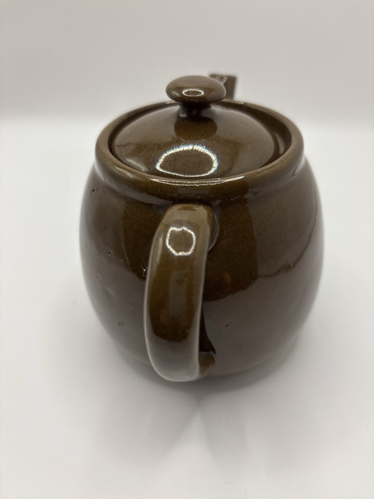Brown Single Cup Teapot - Dark Brown Earthenware