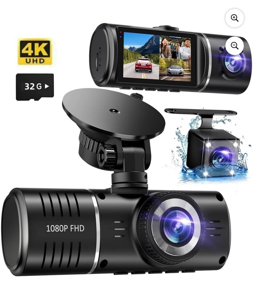 ALDF Three Channel Dash Camera