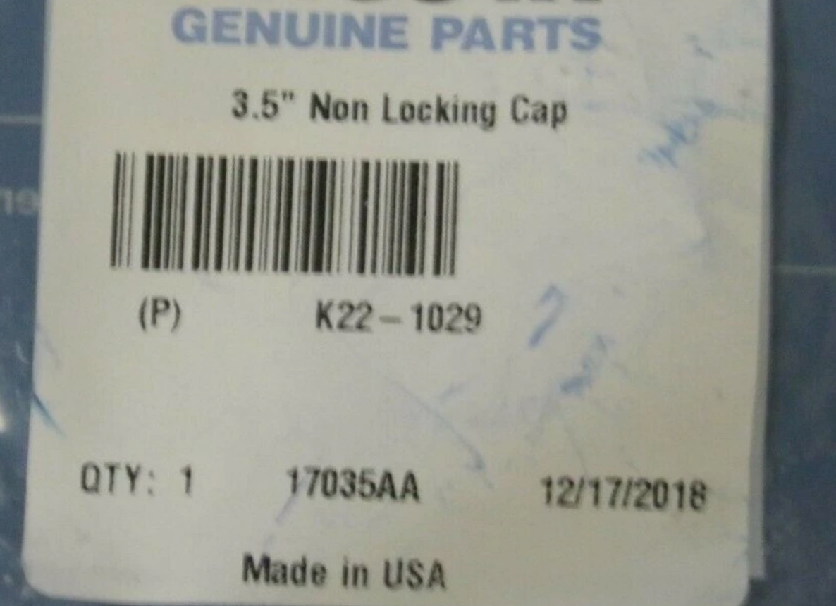 NEW GENUINE KENWORTH LOGO NON - LOCKING 3.5" FUEL CAP