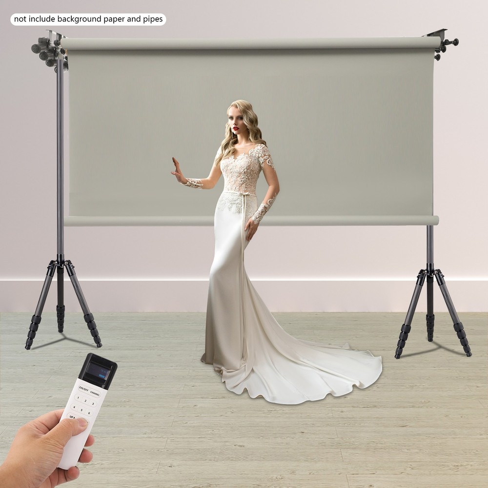 Photography Backdrop Support System Wall Mount Studio Background Stand 4 Roller