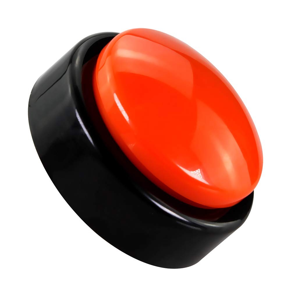 Big Button Timer - time Talking Clock for Blind, Date and Large, Orange+black