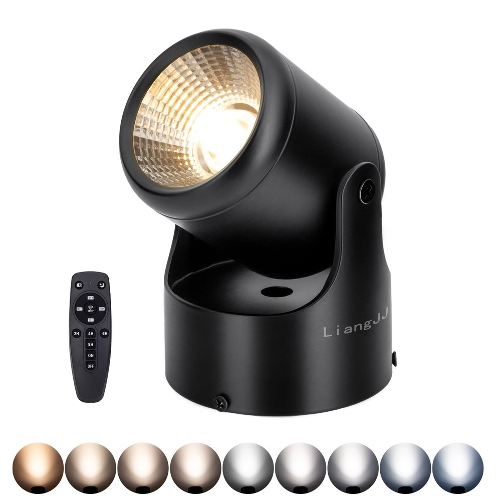 LED Uplighting Indoor with Timer and Remote, Stepless Adjustable Color Temper...