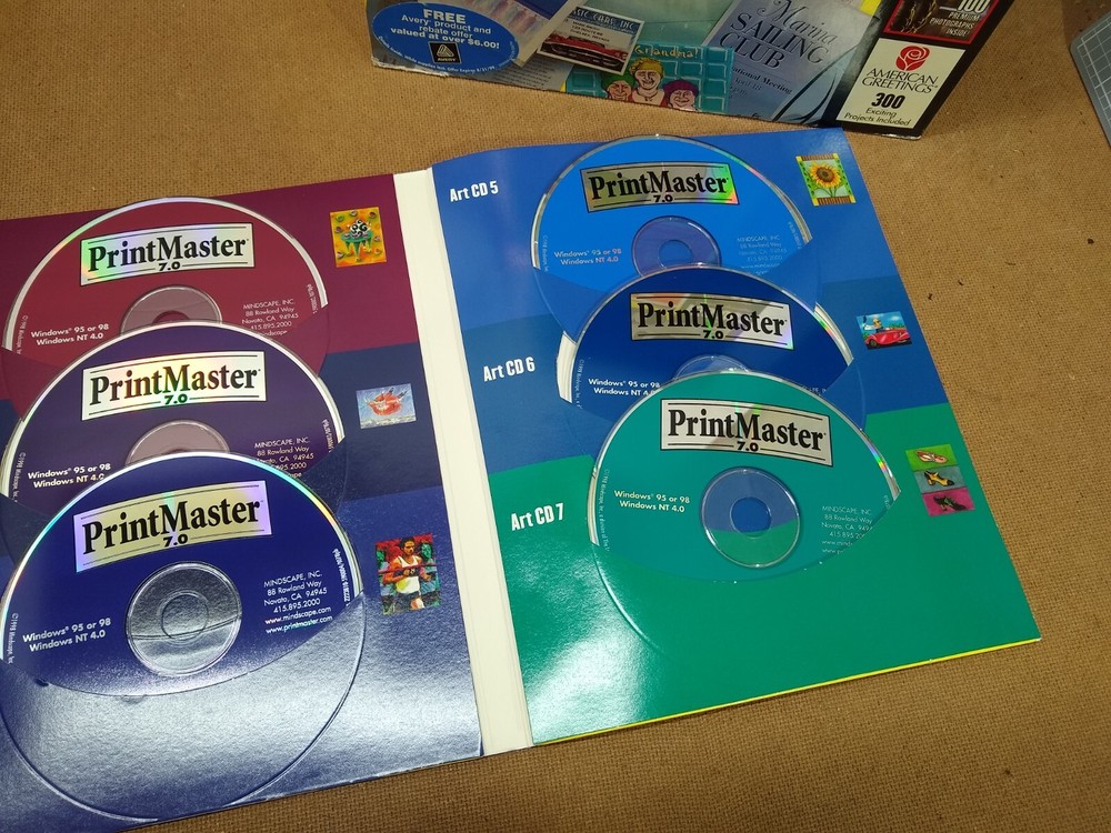 Vintage PrintMaster Platinum Program 7 plus art and graphics