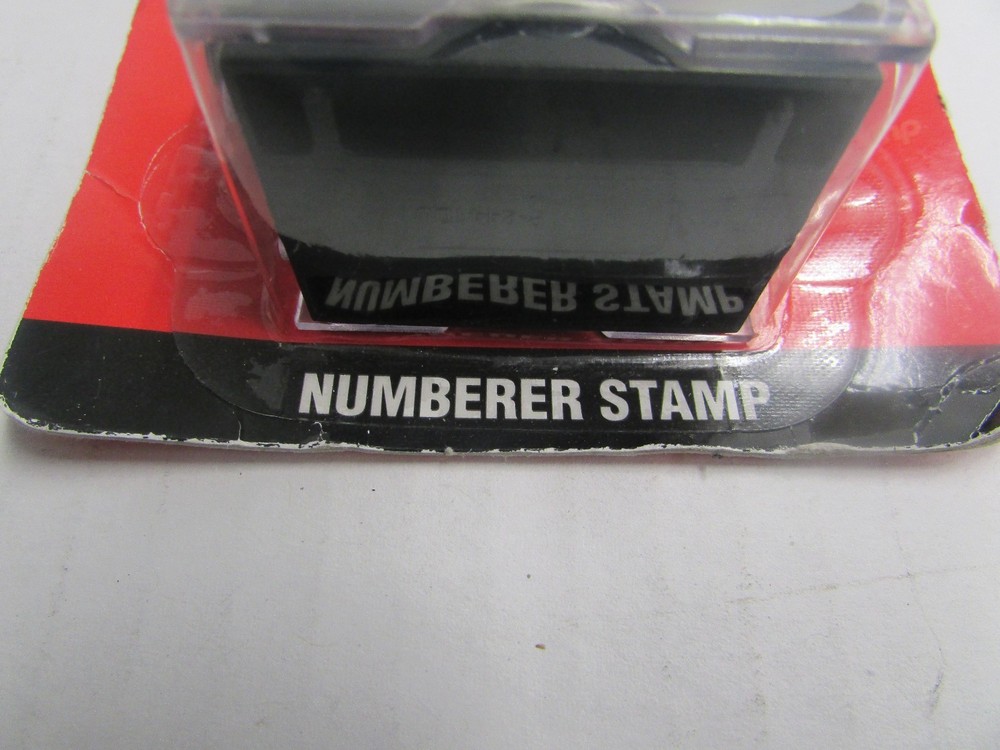 Offistamp Self-Inking number Stamp Black Ink-included extra replacement pad