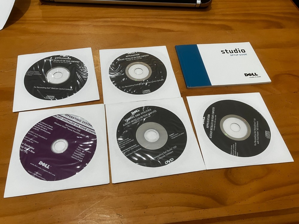 *NEW* Dell Studio Vista Operating System - 5 Discs