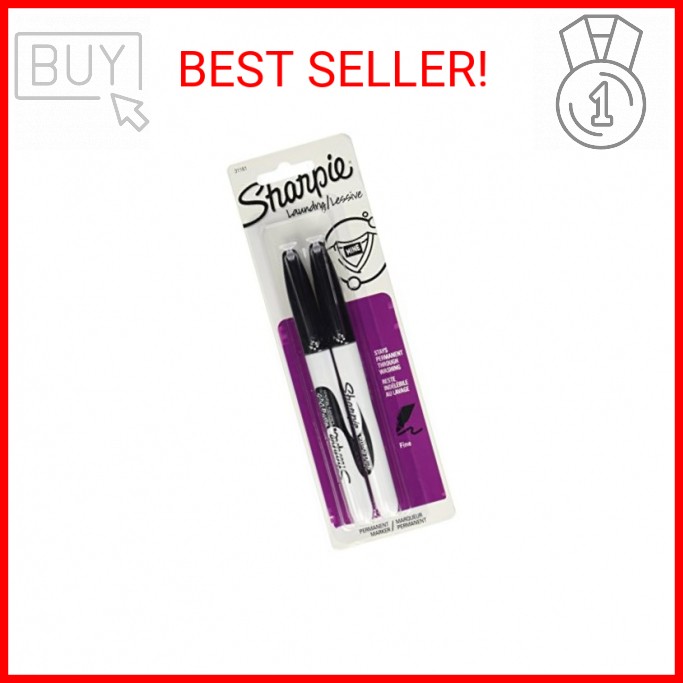 Sharpie Rub-a Dub Laundry Markers Black, 2pk