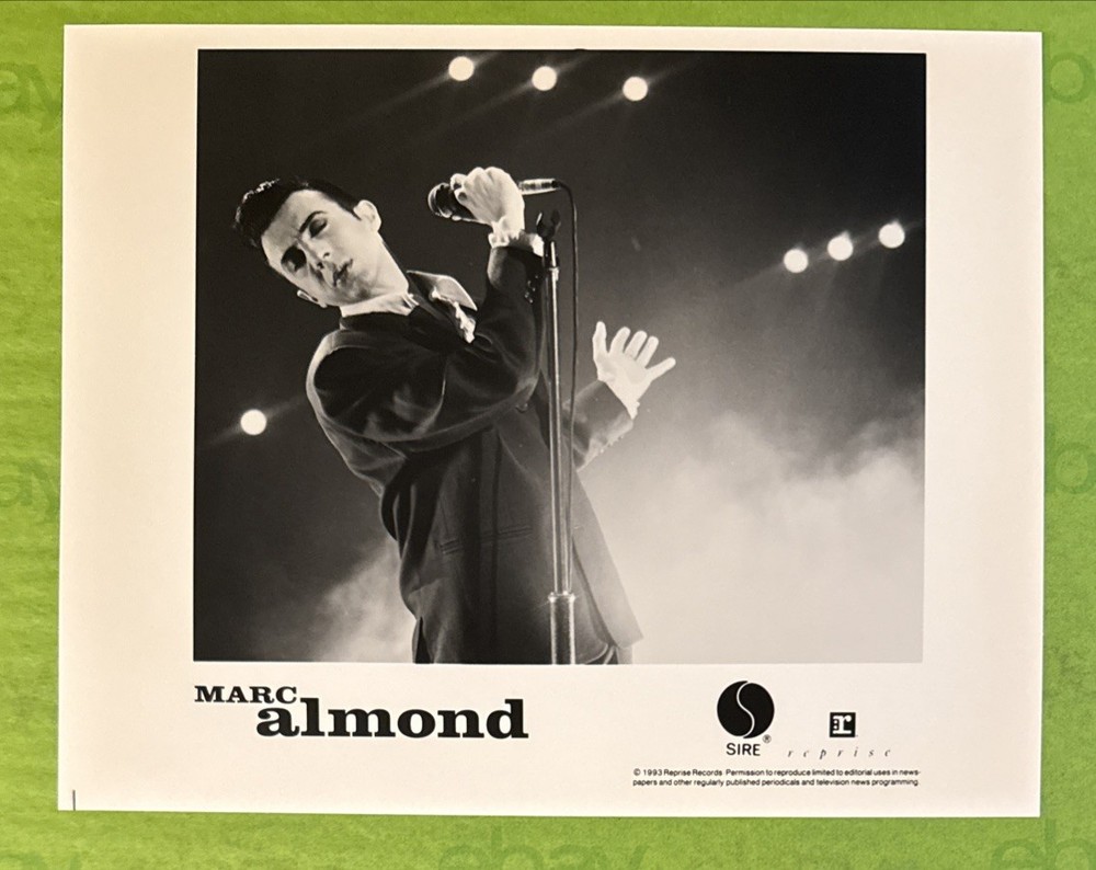 MARC ALMOND 1993 SIRE/REPRISE MEDIA PRESS PROMO PHOTO 8x10 SOFT CELL