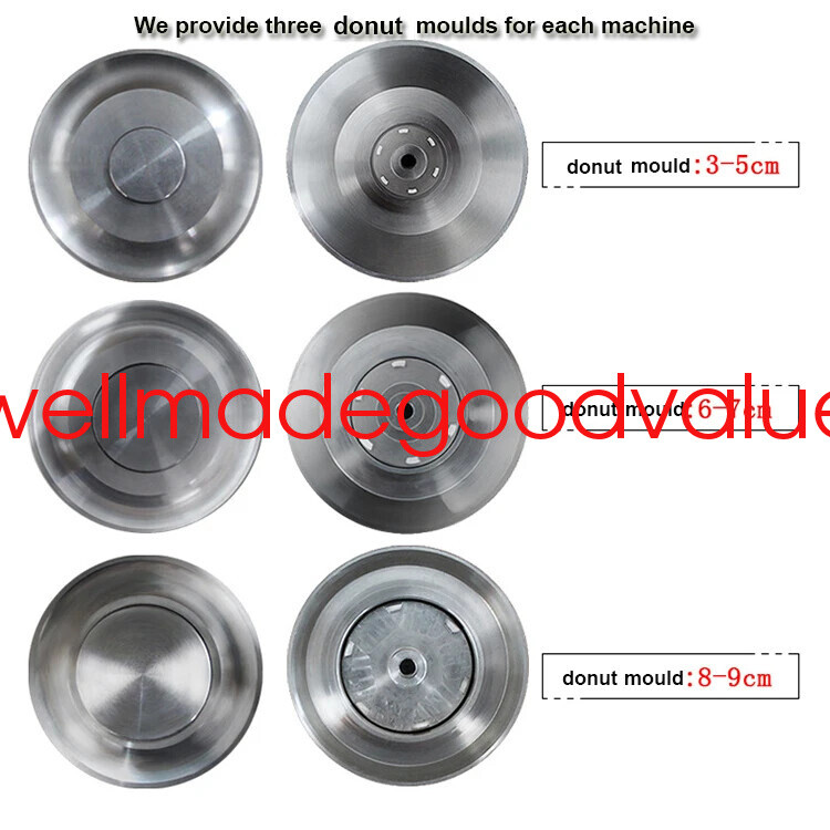 Commercial Automatic Donut Maker Doughnut Making Machine with 3 Sets Free Molds