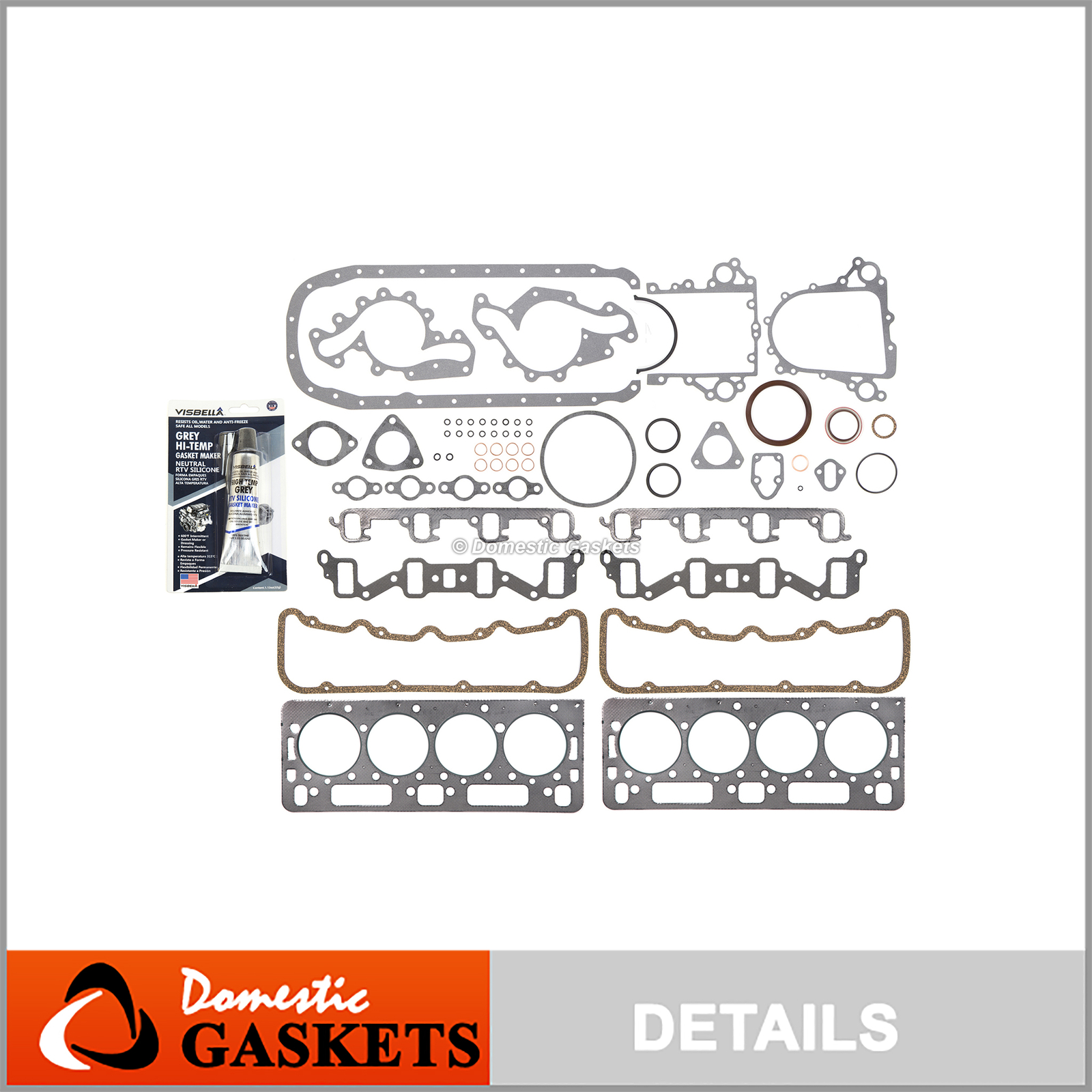 Fits 92-02 Chevrolet GMC Hummer 6.5L Turbo Diesel OHV Cylinder Full Gasket Set