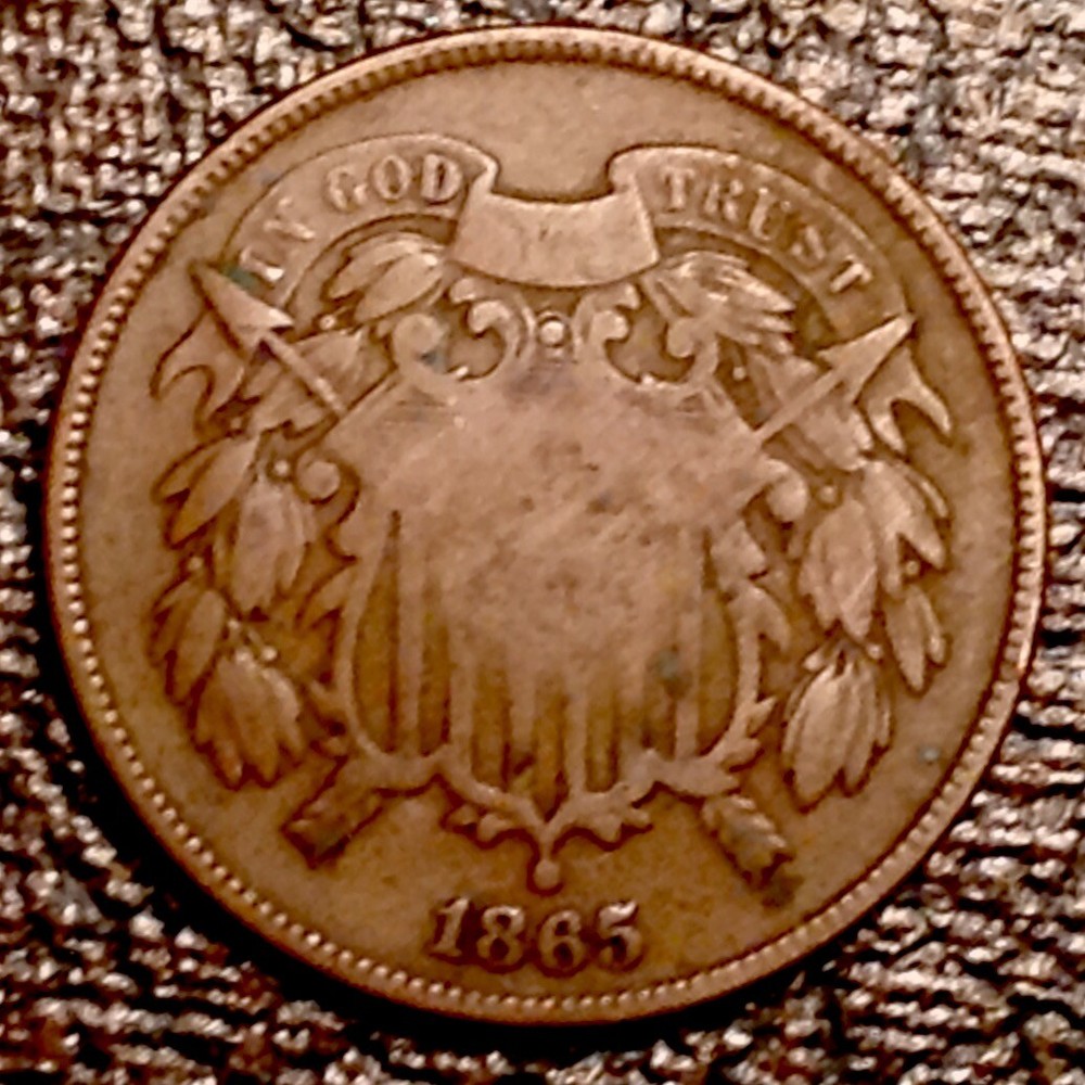 ~ 1865 US Two Cents - Civil War Era