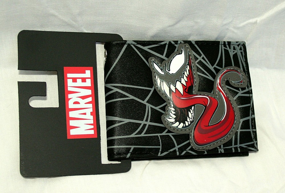 Marvel Comics Spider-Man Classic Venom Leather Like Wallet NEW Tags Billfold
