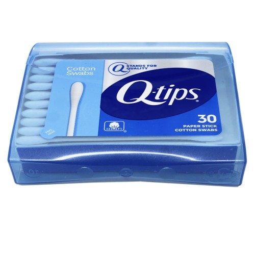 6 Pack Q Tips Cotton Swabs Travel Size Purse Pack 30 Swabs Each