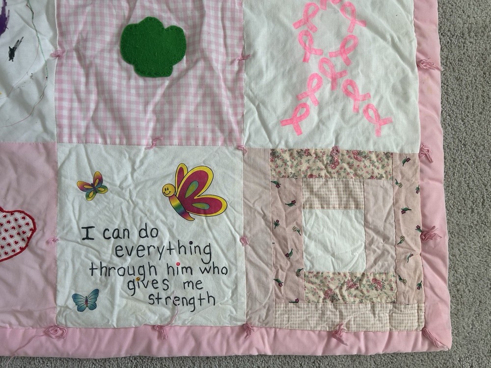 Handmade Patchwork Quilt 87x98
