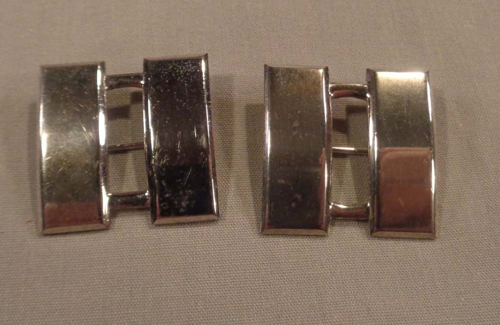 US Army/USMC Captain & USN 1st Lieutenant Bars Matched Pair Sterling Pinback