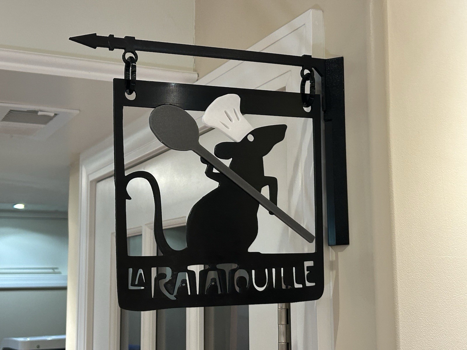 La Ratatouille Sign Disney Kitchen Wall Art Remy Chef Decor French Bistro Gift