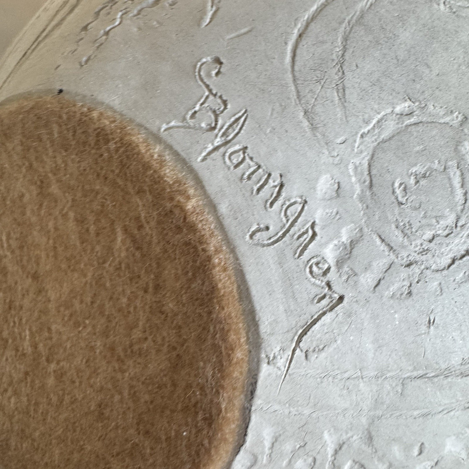 Navajo Vase Blomgren Art Piece Interior relief figurine Feathers Vintage