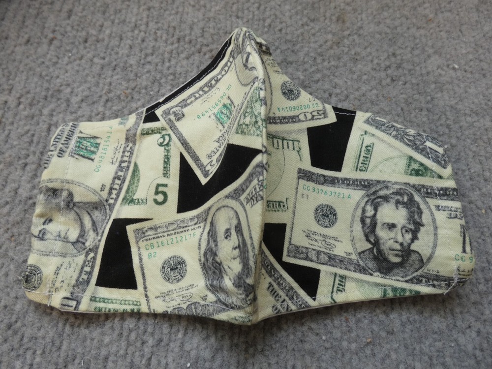 PROTECTIVE CLOTH FACE MASK MONEY