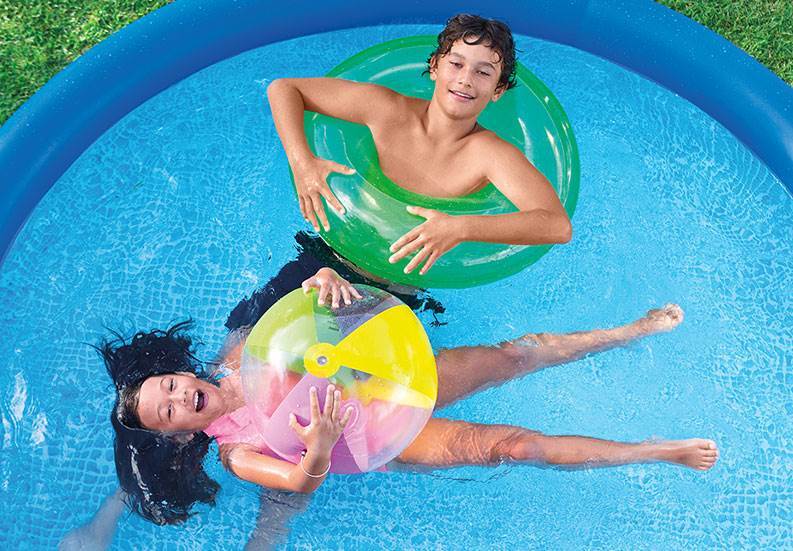 Intex 10' x 30" Easy Set Above Ground Inflatable Pool (Open Box) (2 Pack)