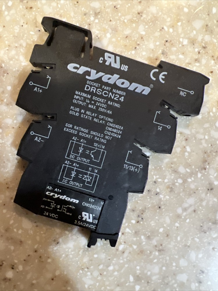 Crydom CN024D24 Rely With Socket DRSCN24 Dinrail Mount