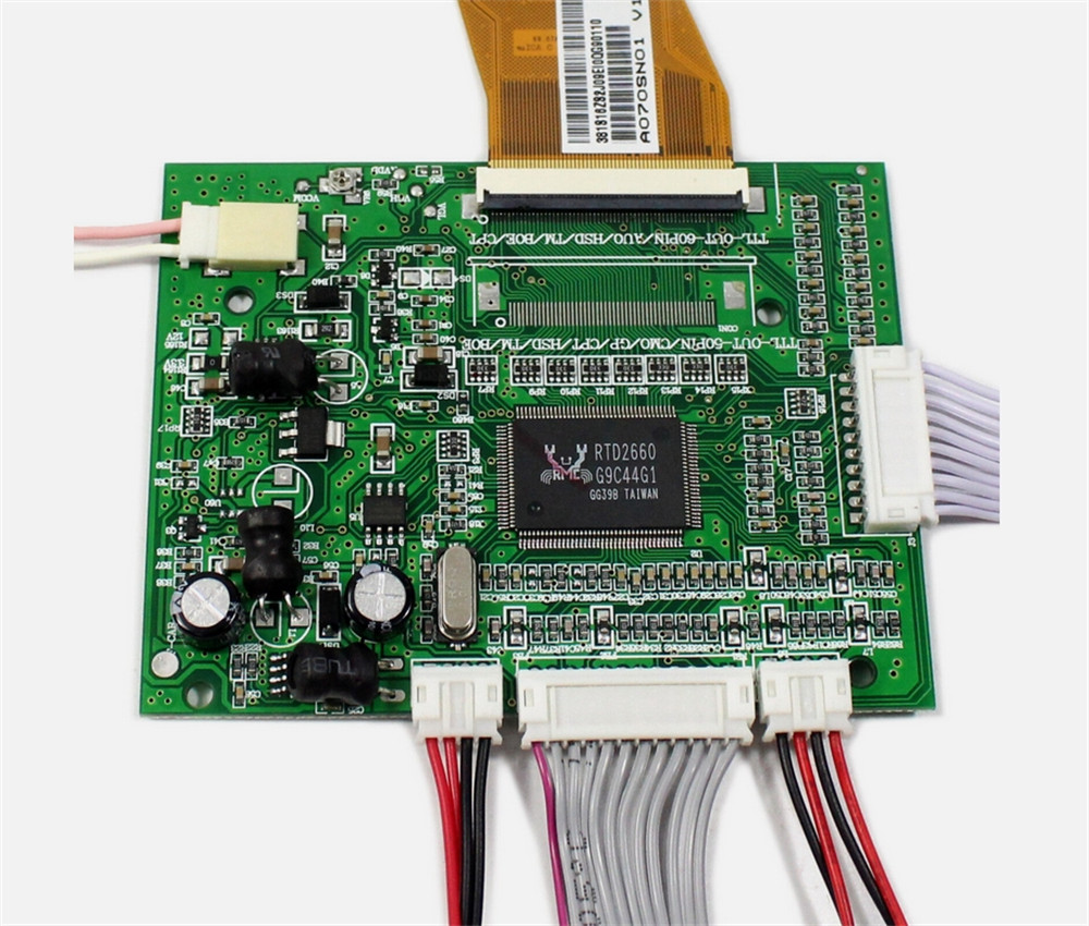 VGA AV LCD Controller Board with 7" 800x600 A070SN01 LCD Screen