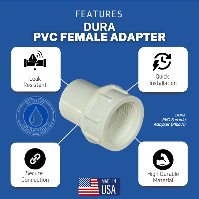 5 Pack 2" PVC Female Adapter (SxFPT)