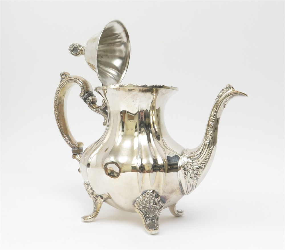 Towle Grand Duchess SilverPlate Tea Set 5pc Coffee Teapot Creamer Sugar & Tray