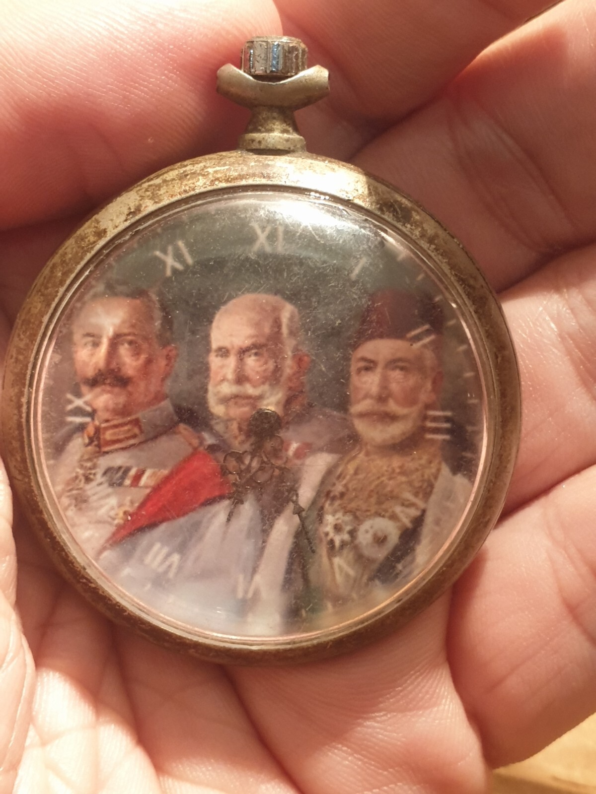 WWI German Officers Ancre Watch Kaiser Wilhelm/Franz Joseph/SULTAN MEHMED Ottmam