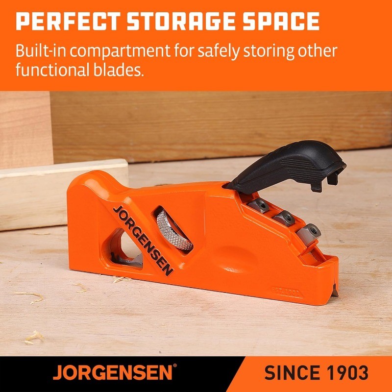 JORGENSEN Chamfer Plane 4 Cutter Heads w/ Storage